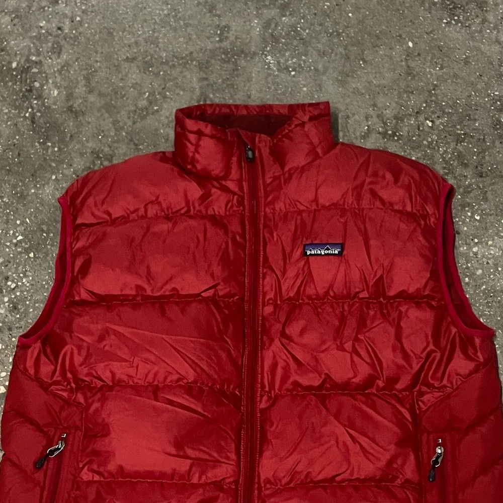 Vtg Patagonia Hi Loft Goose Down Insulated Vest Large - Picture 16 of 16